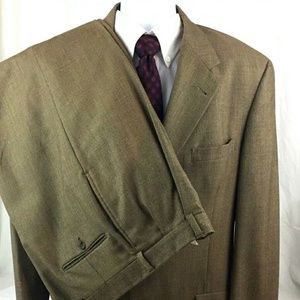 Tommy Hilfiger mens suit beige tan 46L big & tall